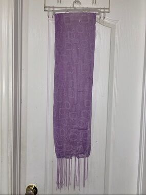 Purple Fringe Women's Fashion Scarf